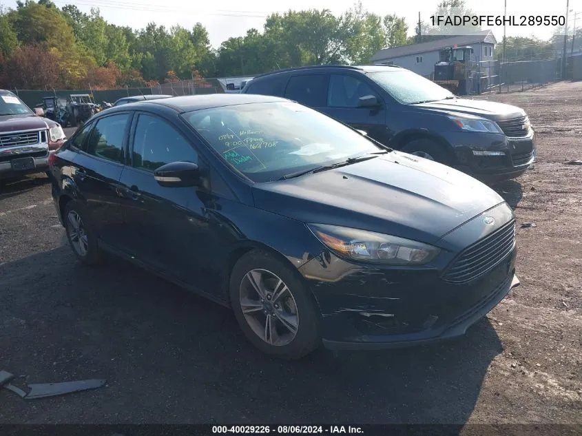 1FADP3FE6HL289550 2017 Ford Focus Se