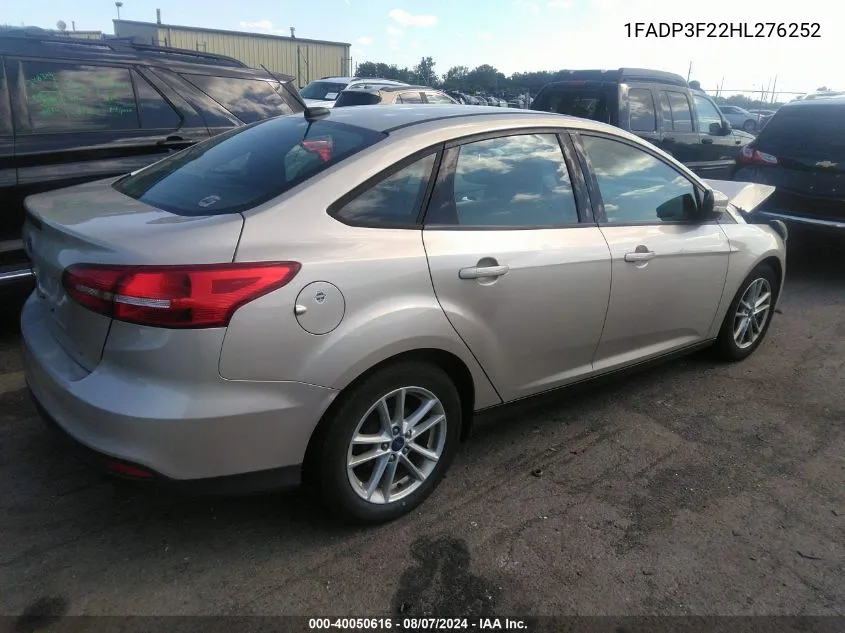 1FADP3F22HL276252 2017 Ford Focus Se