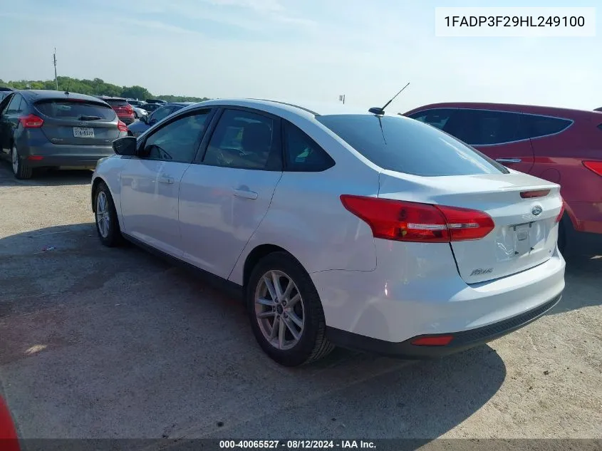 1FADP3F29HL249100 2017 Ford Focus Se