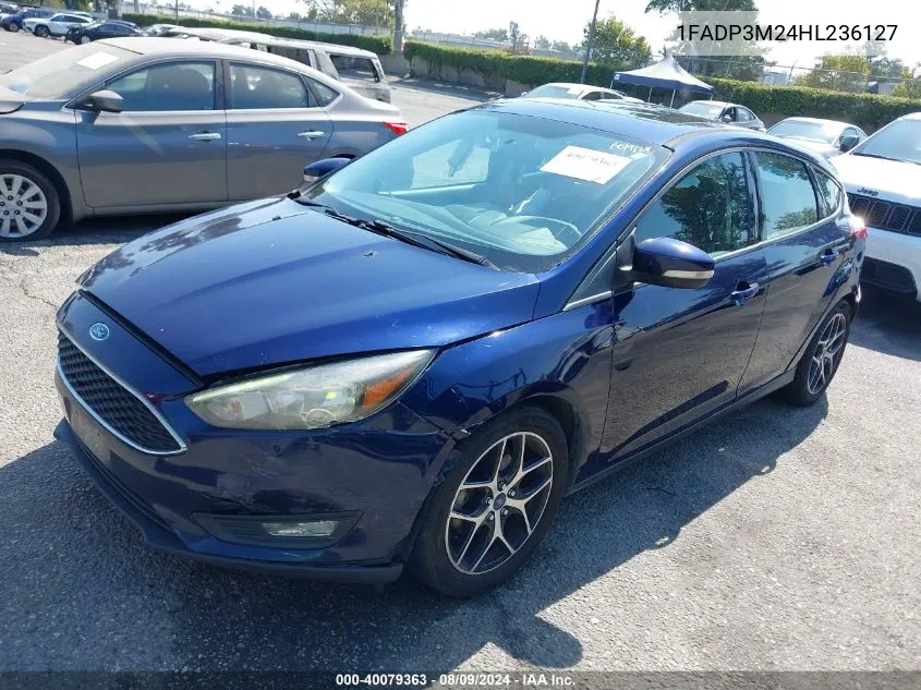 2017 Ford Focus Sel VIN: 1FADP3M24HL236127 Lot: 40079363