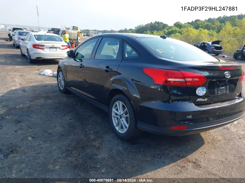 1FADP3F29HL247881 2017 Ford Focus Se