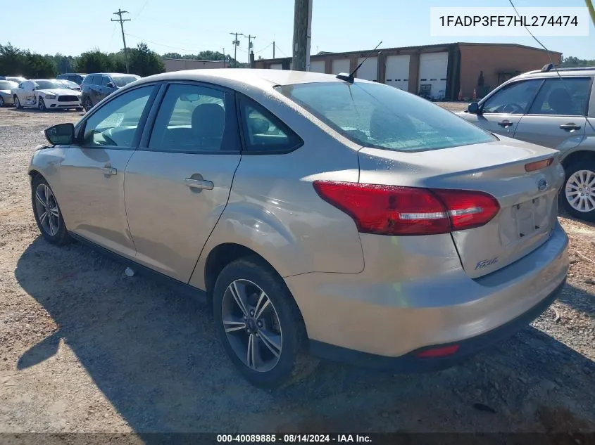 1FADP3FE7HL274474 2017 Ford Focus Se