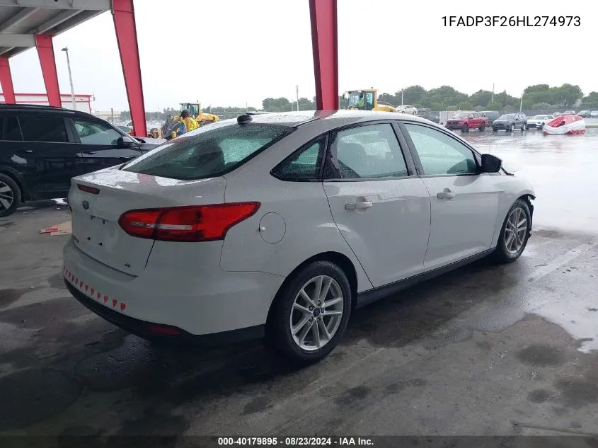 1FADP3F26HL274973 2017 Ford Focus Se