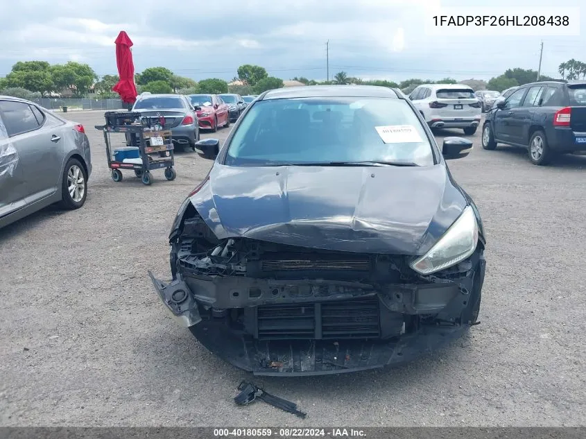 1FADP3F26HL208438 2017 Ford Focus Se