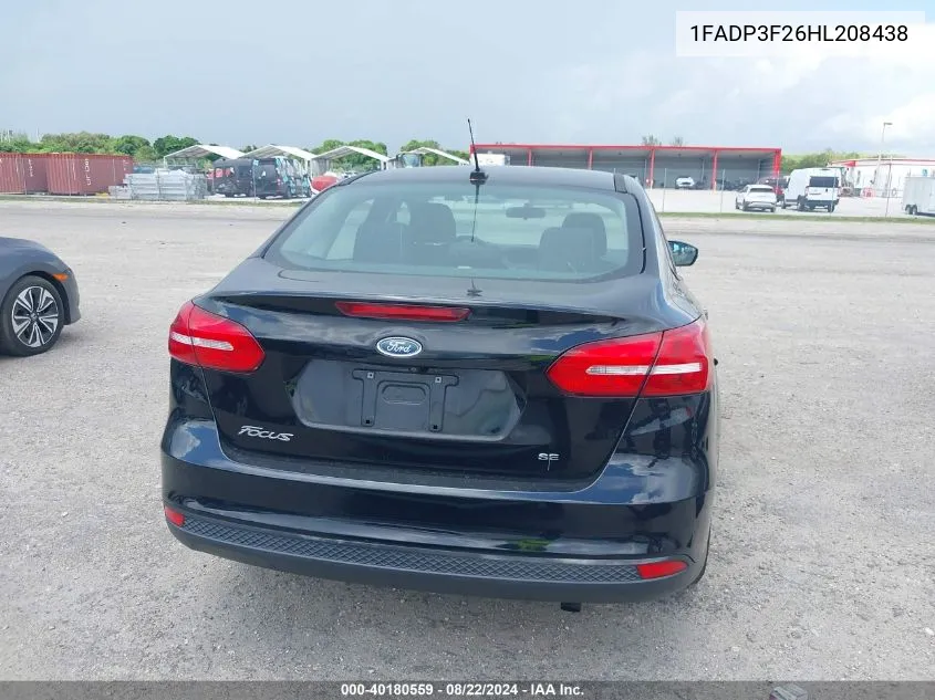 1FADP3F26HL208438 2017 Ford Focus Se