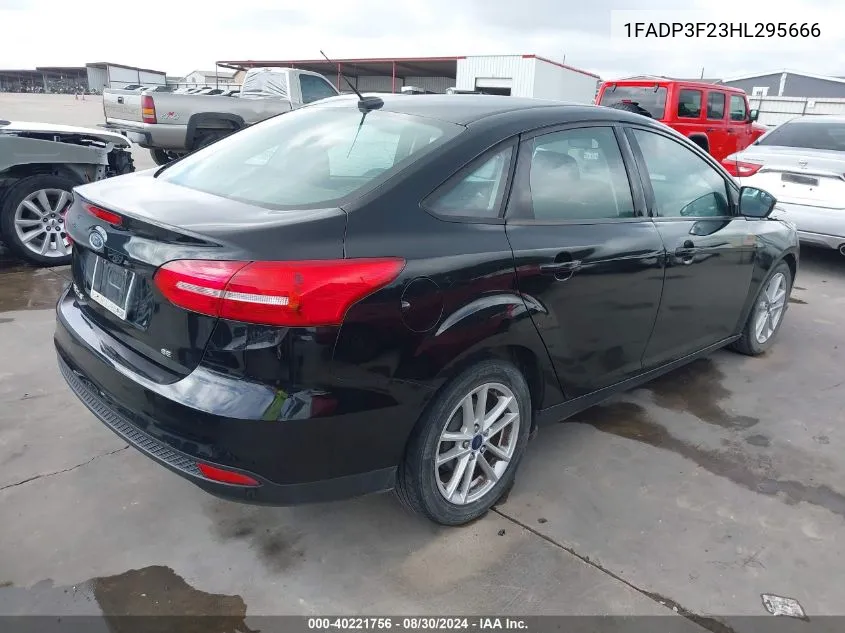 2017 Ford Focus Se VIN: 1FADP3F23HL295666 Lot: 40221756