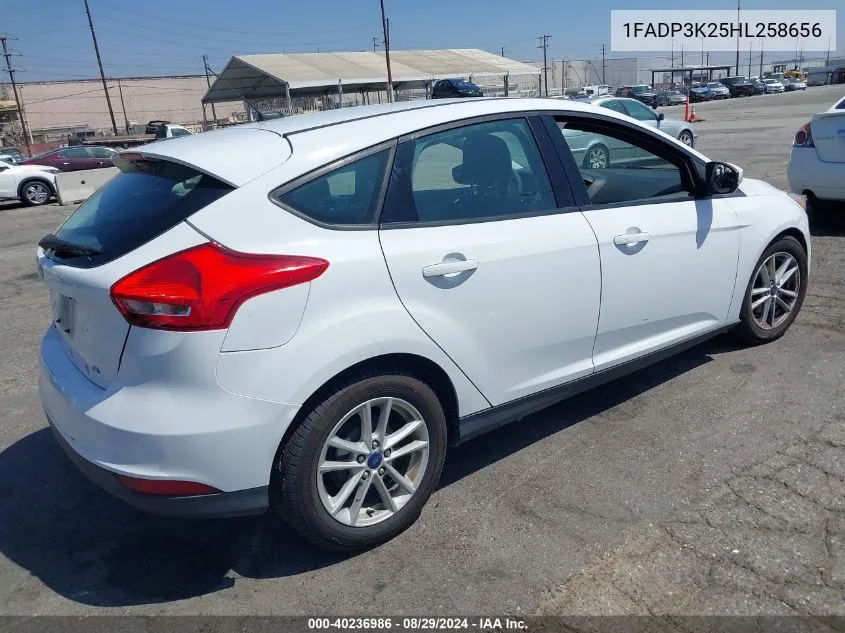 1FADP3K25HL258656 2017 Ford Focus Se