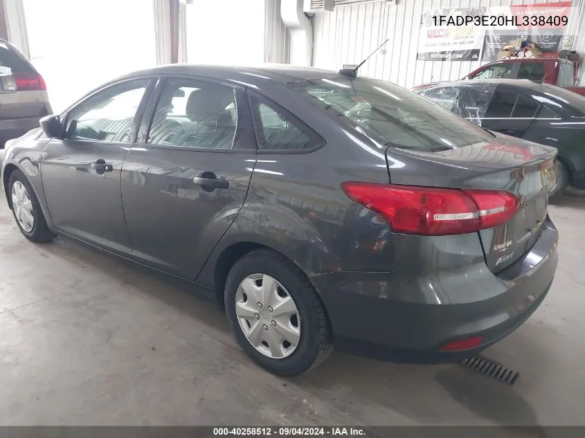 1FADP3E20HL338409 2017 Ford Focus S