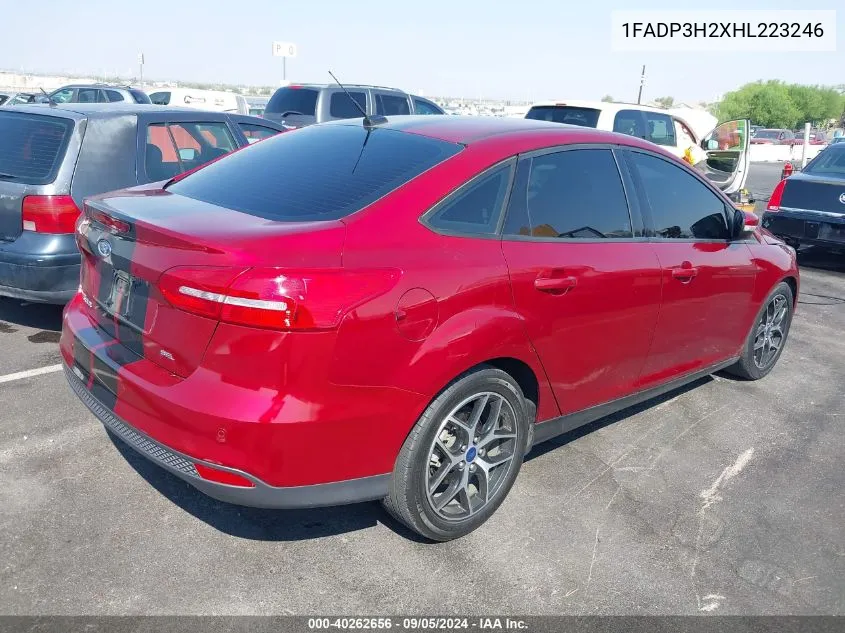 1FADP3H2XHL223246 2017 Ford Focus Sel