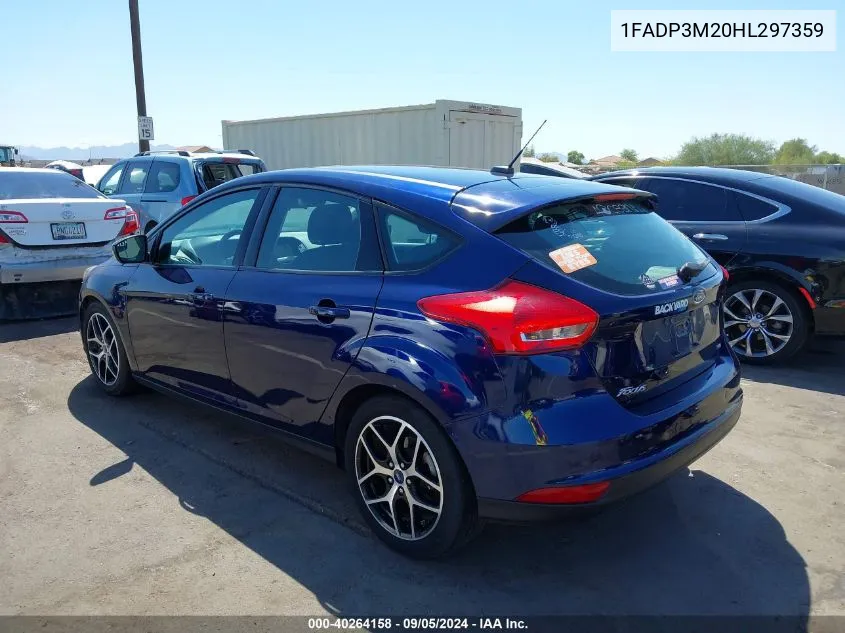 2017 Ford Focus Sel VIN: 1FADP3M20HL297359 Lot: 40264158