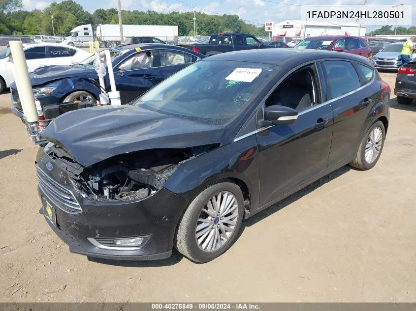 1FADP3N24HL280501 2017 Ford Focus Titanium