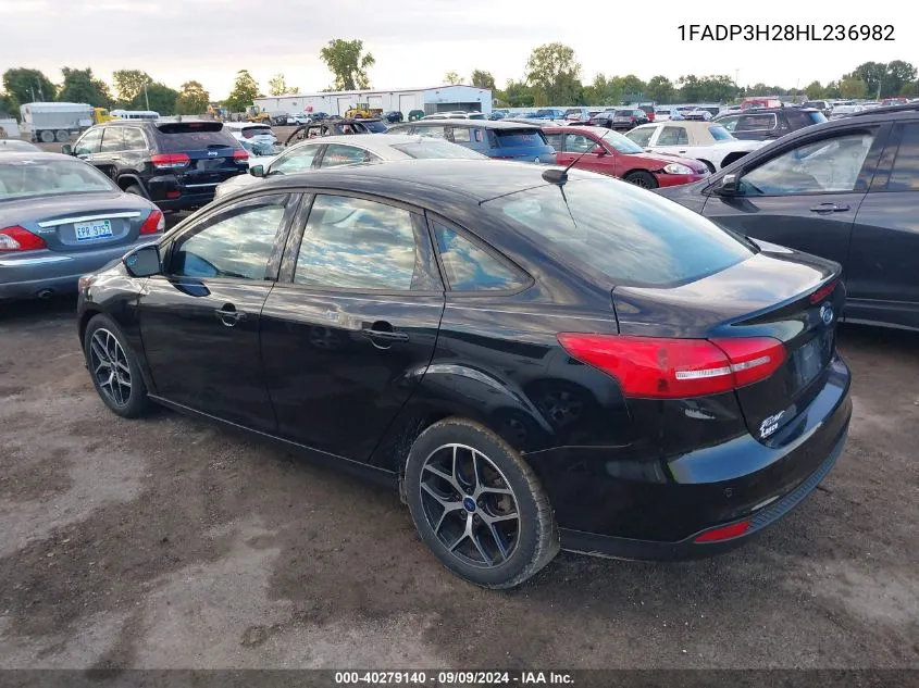 1FADP3H28HL236982 2017 Ford Focus Sel