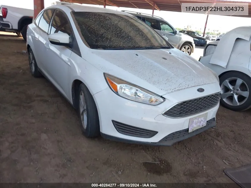 2017 Ford Focus Se VIN: 1FADP3F22HL304373 Lot: 40284277