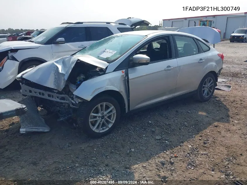 1FADP3F21HL300749 2017 Ford Focus Se