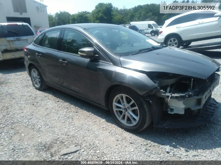 1FADP3F28HL305592 2017 Ford Focus Se