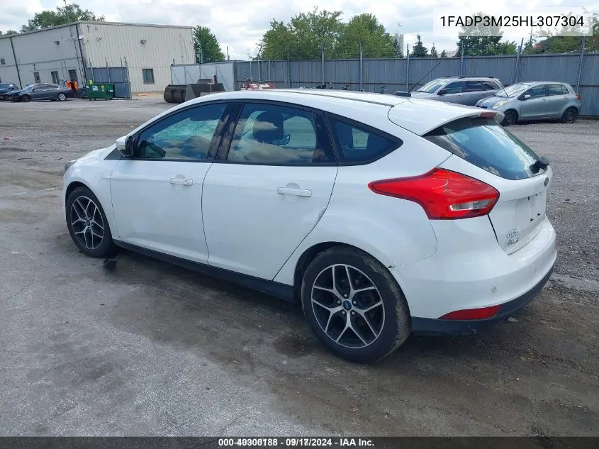 2017 Ford Focus Sel VIN: 1FADP3M25HL307304 Lot: 40300188