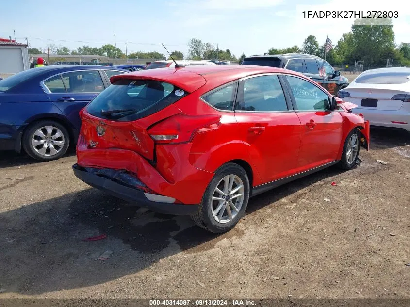 1FADP3K27HL272803 2017 Ford Focus Se