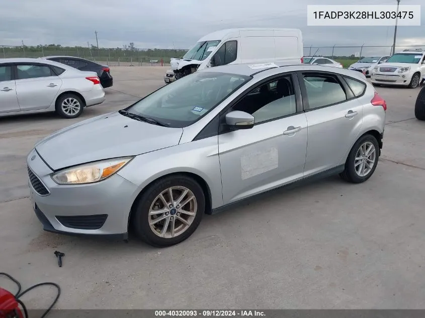 1FADP3K28HL303475 2017 Ford Focus Se