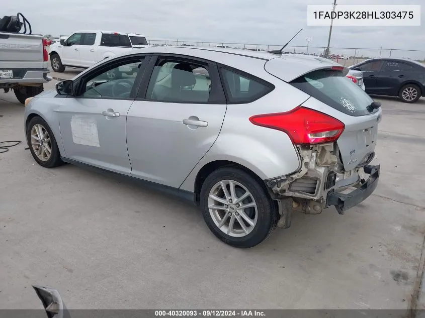 1FADP3K28HL303475 2017 Ford Focus Se