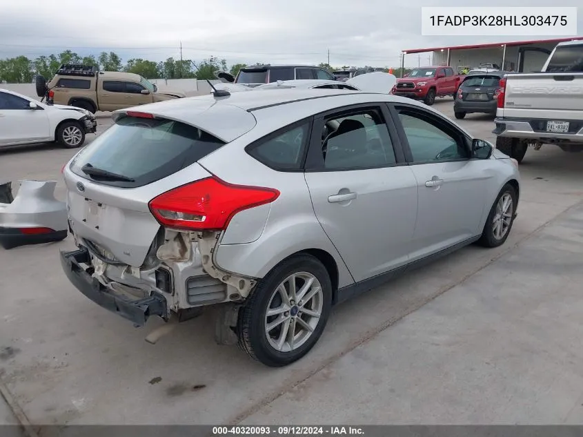 1FADP3K28HL303475 2017 Ford Focus Se