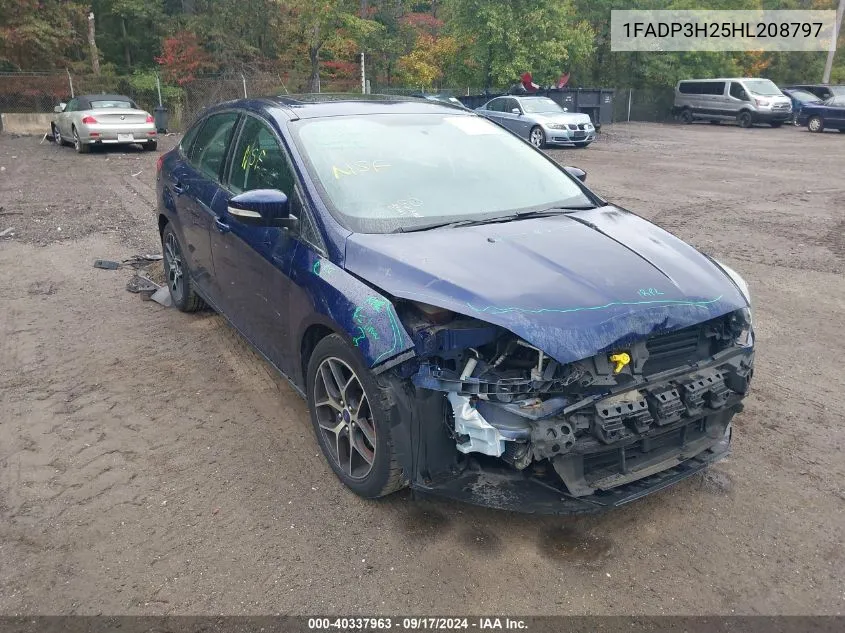 1FADP3H25HL208797 2017 Ford Focus Sel