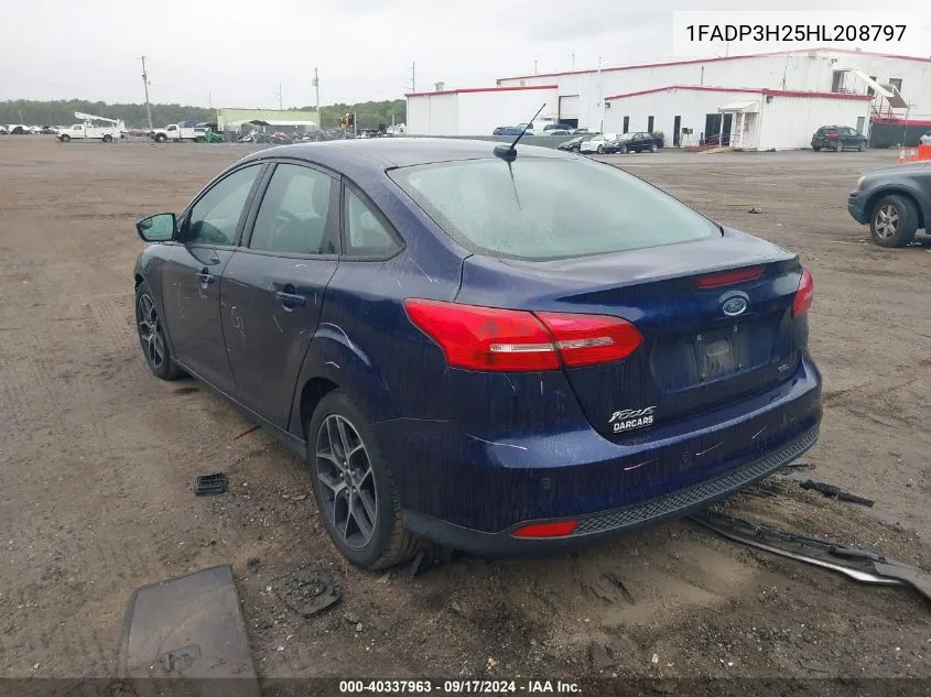 1FADP3H25HL208797 2017 Ford Focus Sel