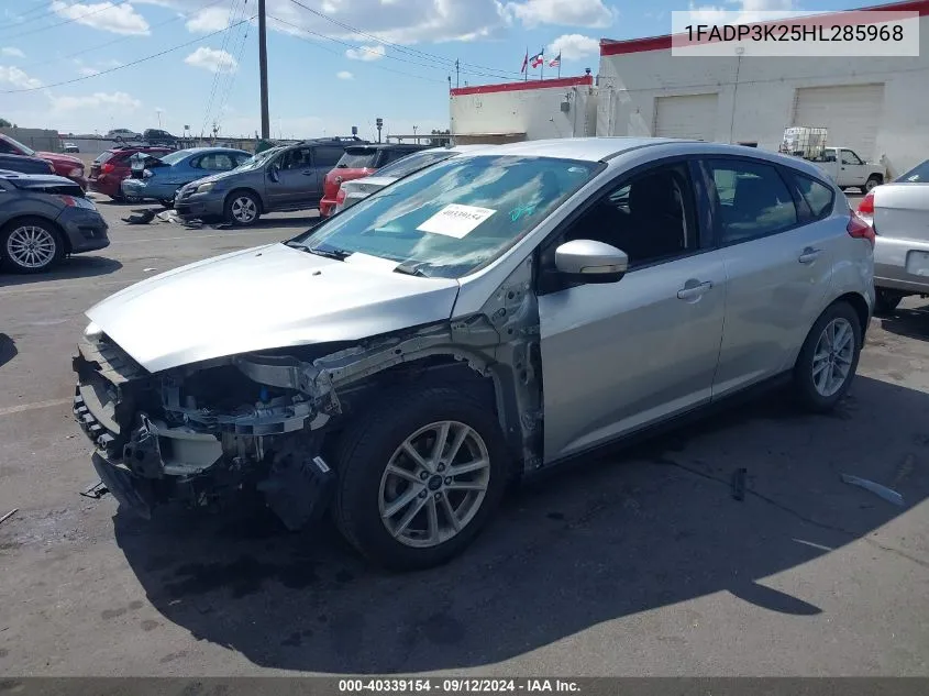 2017 Ford Focus Se VIN: 1FADP3K25HL285968 Lot: 40339154