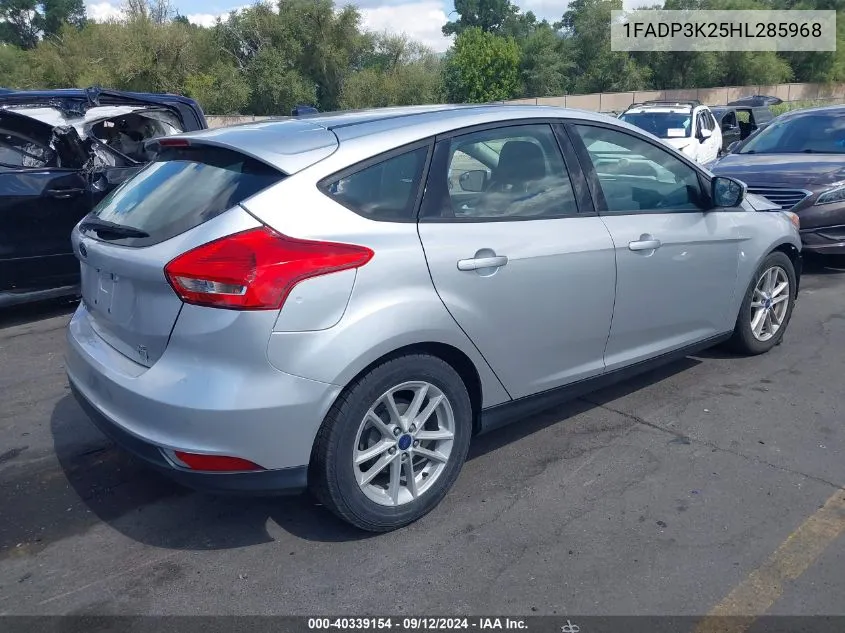 1FADP3K25HL285968 2017 Ford Focus Se