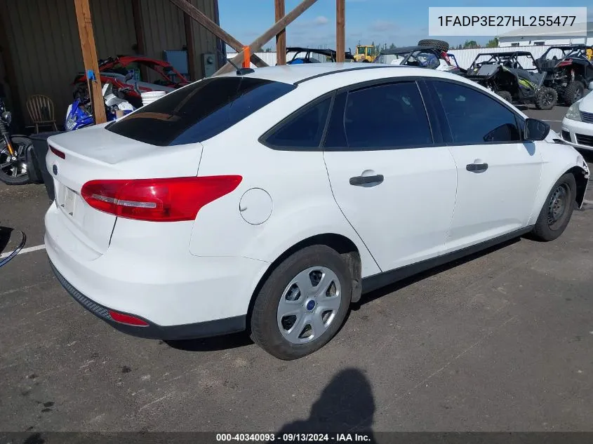 1FADP3E27HL255477 2017 Ford Focus S