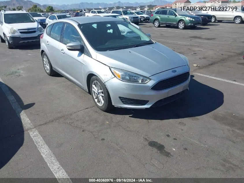 2017 Ford Focus Se VIN: 1FADP3K27HL232799 Lot: 40360976