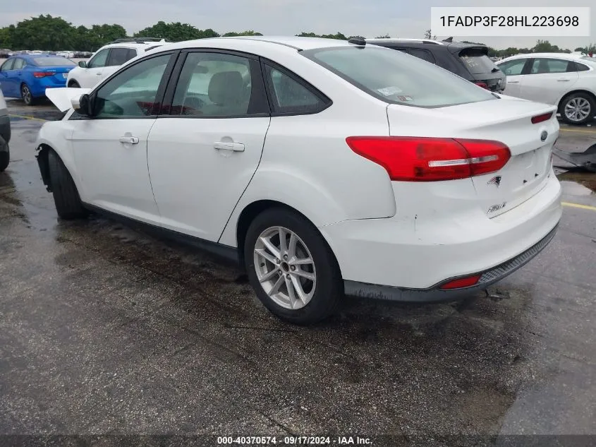 1FADP3F28HL223698 2017 Ford Focus Se