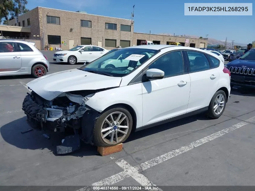 2017 Ford Focus Se VIN: 1FADP3K25HL268295 Lot: 40374550