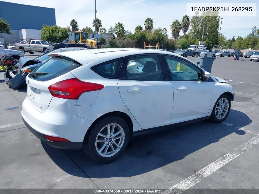 1FADP3K25HL268295 2017 Ford Focus Se