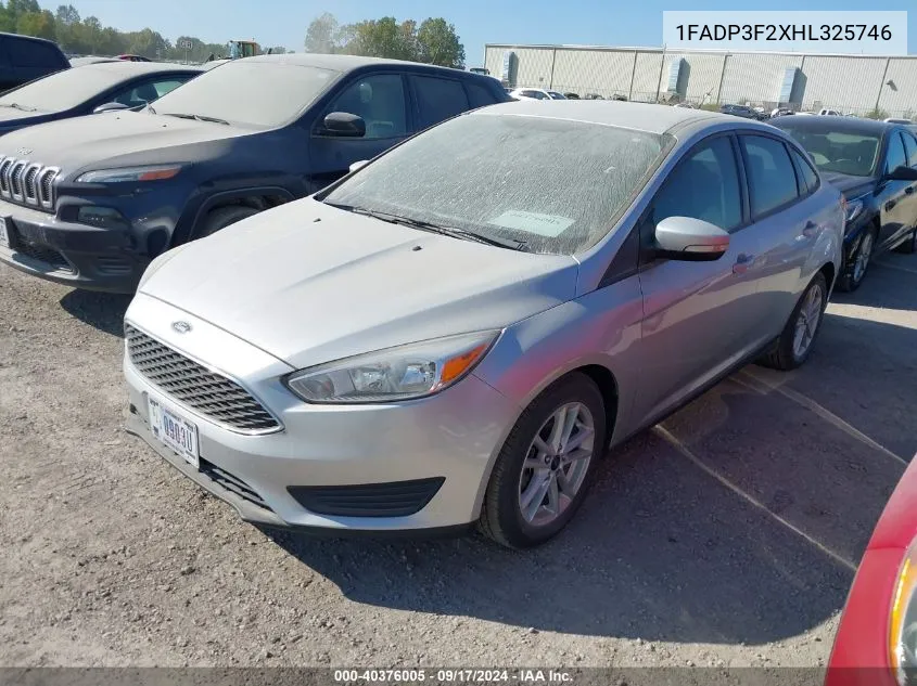 1FADP3F2XHL325746 2017 Ford Focus Se