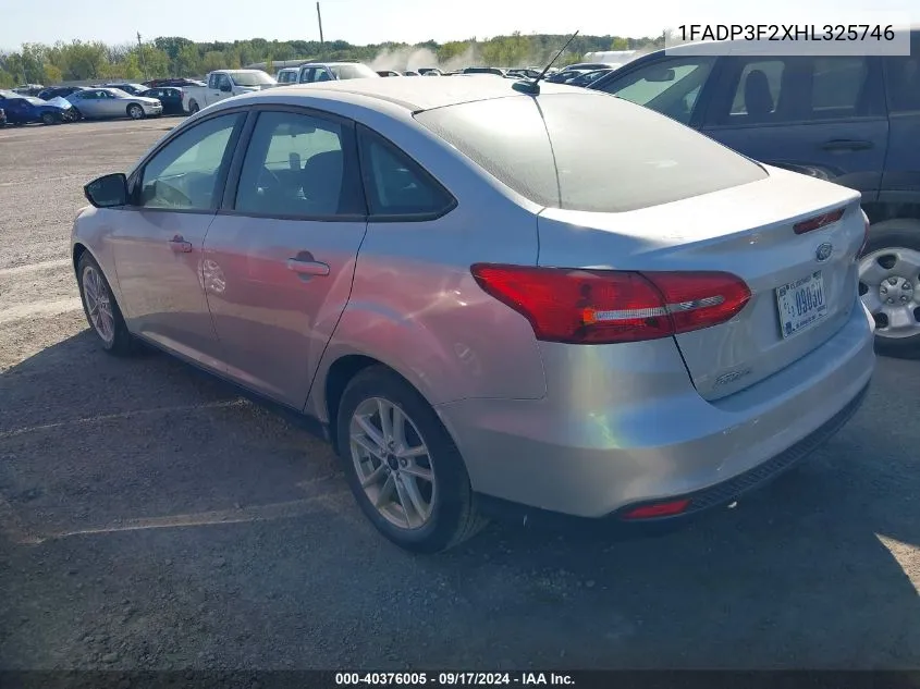 1FADP3F2XHL325746 2017 Ford Focus Se