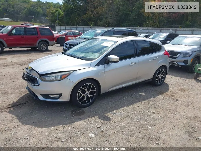 2017 Ford Focus Sel VIN: 1FADP3M2XHL338046 Lot: 40377627