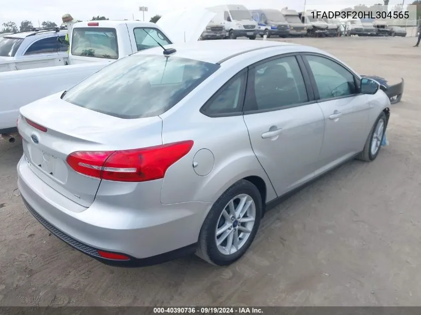 2017 Ford Focus Se VIN: 1FADP3F20HL304565 Lot: 40390736