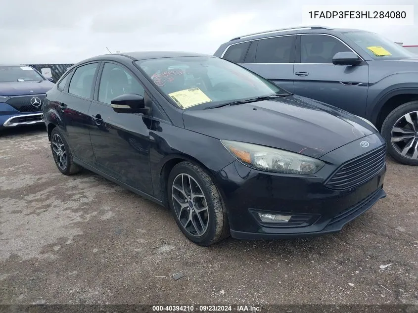 2017 Ford Focus Se VIN: 1FADP3FE3HL284080 Lot: 40394210