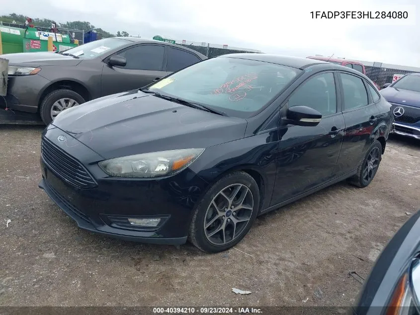 2017 Ford Focus Se VIN: 1FADP3FE3HL284080 Lot: 40394210