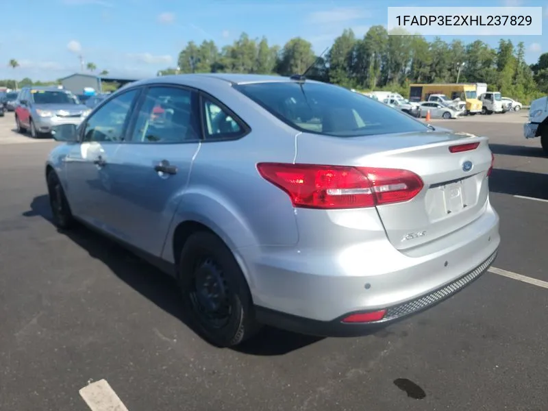 1FADP3E2XHL237829 2017 Ford Focus S