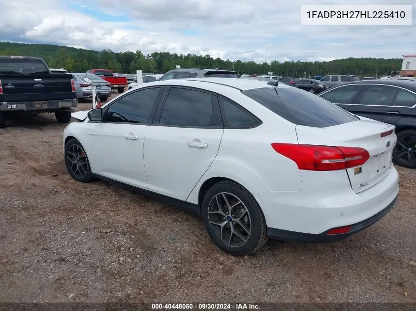 2017 Ford Focus Sel VIN: 1FADP3H27HL225410 Lot: 40448050