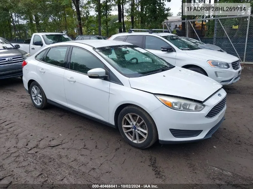 2017 Ford Focus Se VIN: 1FADP3F28HL269984 Lot: 40466841