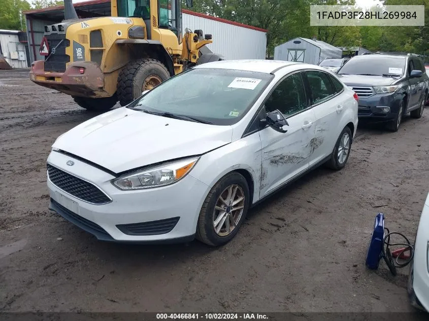 2017 Ford Focus Se VIN: 1FADP3F28HL269984 Lot: 40466841