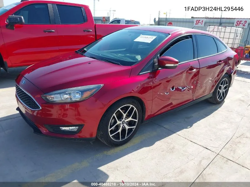 2017 Ford Focus Sel VIN: 1FADP3H24HL295446 Lot: 40488218