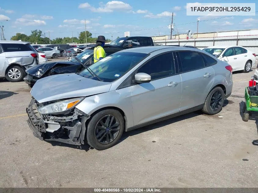 2017 Ford Focus Se VIN: 1FADP3F20HL295429 Lot: 40498565