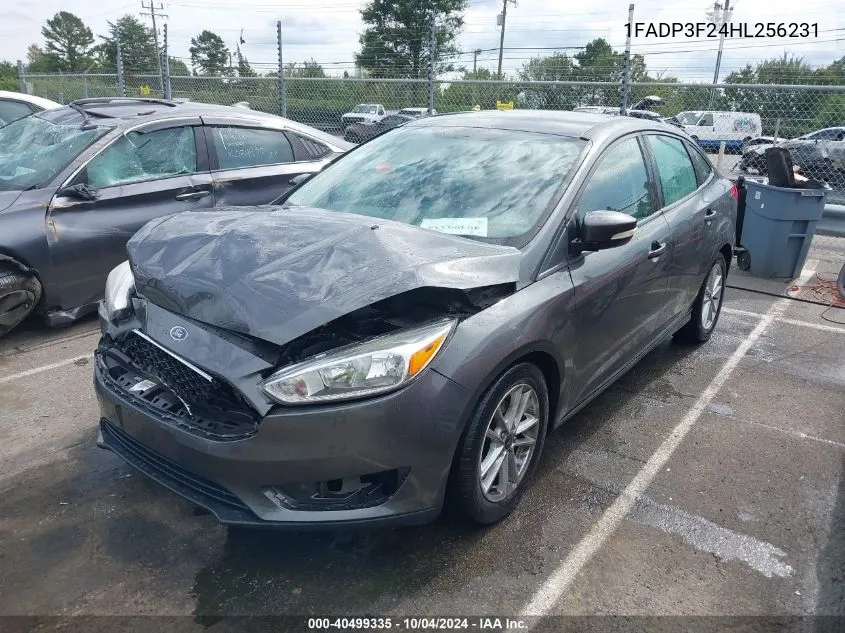 2017 Ford Focus Se VIN: 1FADP3F24HL256231 Lot: 40499335