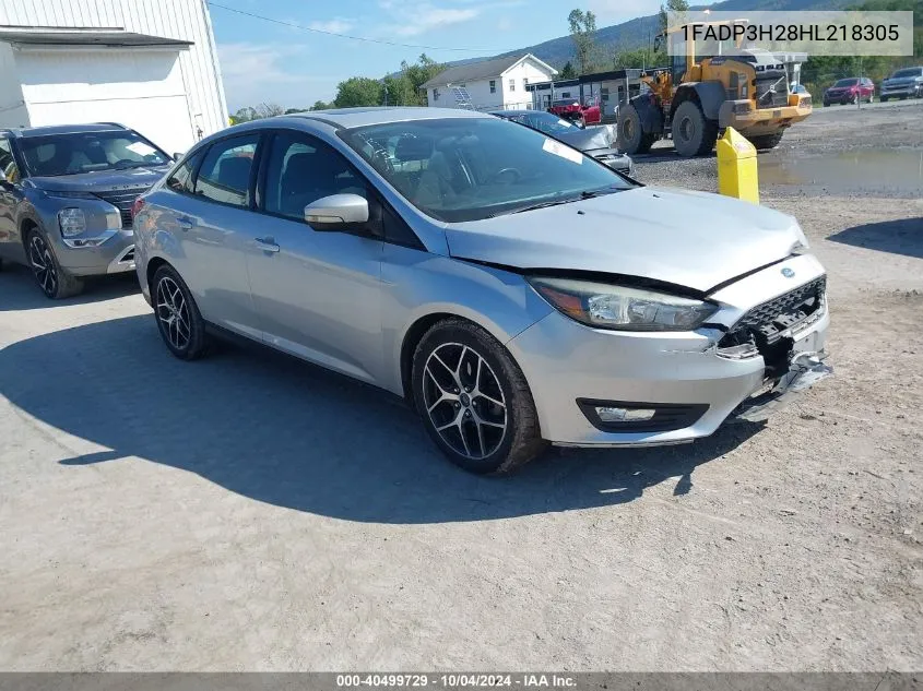 2017 Ford Focus Sel VIN: 1FADP3H28HL218305 Lot: 40499729