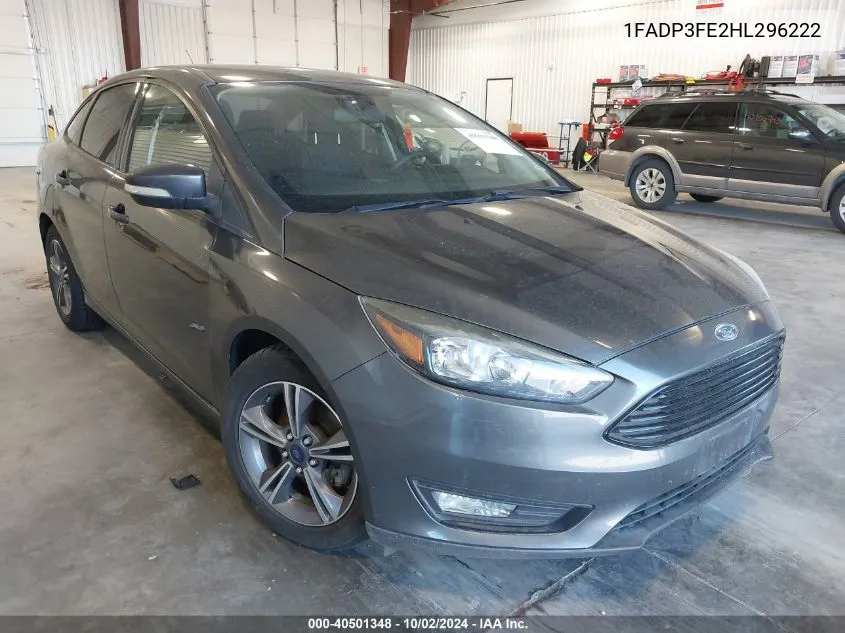 2017 Ford Focus Se VIN: 1FADP3FE2HL296222 Lot: 40501348