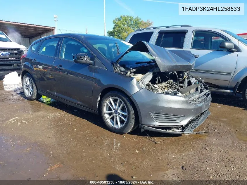 2017 Ford Focus Se VIN: 1FADP3K24HL258633 Lot: 40503238