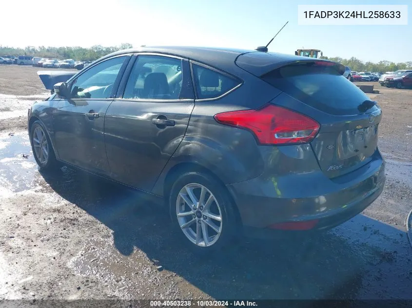 2017 Ford Focus Se VIN: 1FADP3K24HL258633 Lot: 40503238